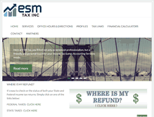 Tablet Screenshot of esmtax.com